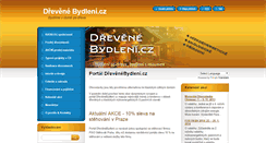 Desktop Screenshot of drevenebydleni.cz